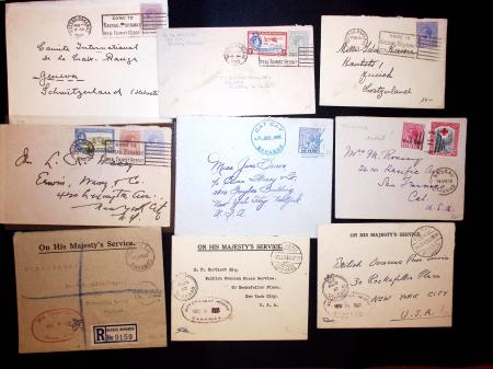1902-70 Lot of 29 items with several registered items,