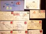 1861-1910 Selection of 75 covers and cards showing