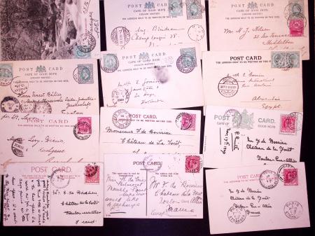 1861-1910 Selection of 75 covers and cards showing
