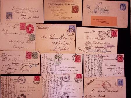 1886-1905, STATES: Selection of 39 covers and cards