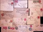 1886-1905, STATES: Selection of 39 covers and cards