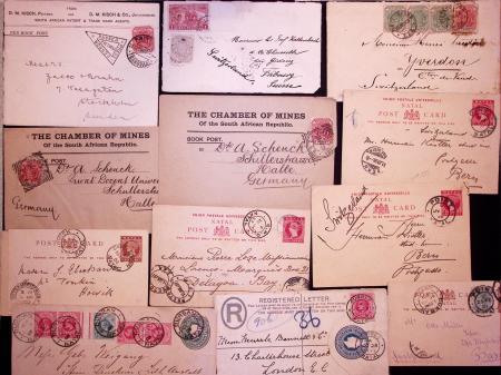 1886-1905, STATES: Selection of 39 covers and cards