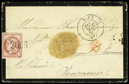80c (Pos. 1) Obl. GC 2655 sur lettre frappée du CàD