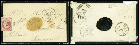 80c (Pos. 1) Obl. GC 2655 sur lettre frappée du CàD