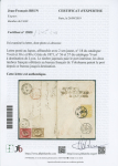 30c + 80c obl. GC 5118 sur lettre mixte FRANCE-JAPON