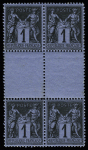 1c noir s/cobalt. 2 paires interpanneau. Uniquement