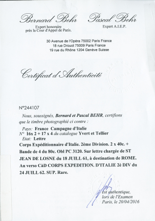 Corps Expéditionnaire d'Italie. 2ème division. 2