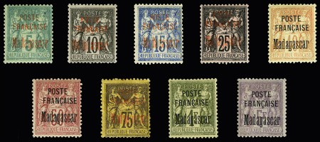 Série complète. 9 valeurs. TB