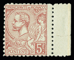 5f rose sur verdâtre. Dentelé 11. BdF. TB