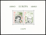 EUROPA 1980. Blocs spéciaux s/papier gommé x 3. SUP