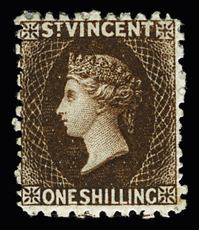 1861-69 1s Brown, mint, very fine (SG 14)
