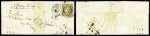 N° 1c 10c bistre verdâtre foncé, bien margé, oblitéré
