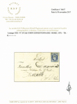 N° 29 20c Lauré obl. losange CER sur lettre du Corps