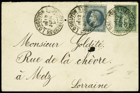 N° 29A +75 sur lettre de Longuyon (Meurthe et Moselle)