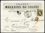 N° 30 obl. étoile sur enveloppe avec publicité imprimée