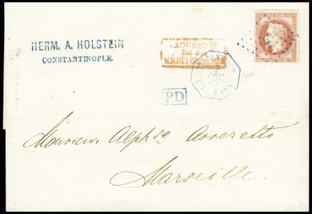 MARITIMEN° 32 obl. Ancre bleue, càd Constantinople