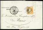N° 38 avec variététrait blanc dans le coin NE sur