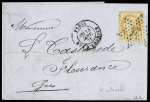 N° 38d 4 retouchés sur lettre de Paris 14.01.73 pour