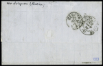 N° 42B (x2)+28+37 sur lettre d'Avignon (Vaucluse)