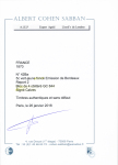 N° 42Ba 5c vert-jaune foncé en bloc de 4 obl. GC