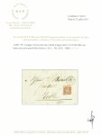 N° 5d 40c orange avec variété 4 retouché sur lettre