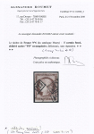N° 6b 1F carmin foncé, déf., avec rarissime cachet