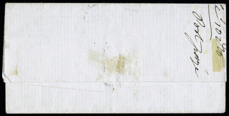 N° 9 10c bistre-jaune, déf., avec rarissime oblitération