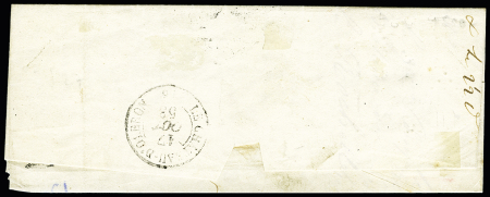 N° 10b 25c bleu avec filet d'encadrement sur bdf sur