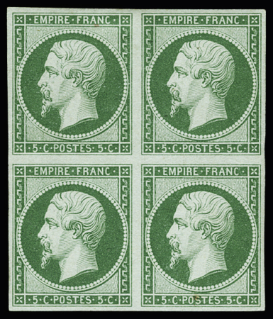 N° 12e 5c vert claire, Tirage des Arts & Métiers,