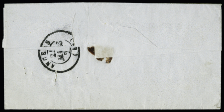 N° 12 5c vert en paire sur lettre de Montreuil Bellay