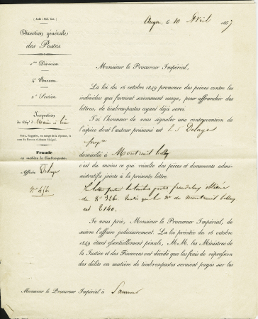 N° 12 5c vert en paire sur lettre de Montreuil Bellay