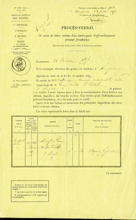 N° 12 5c vert en paire sur lettre de Montreuil Bellay