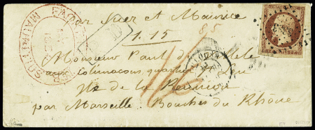 N° 18 1F carmin sur lettre de Toulouse (Haute-Garonne)