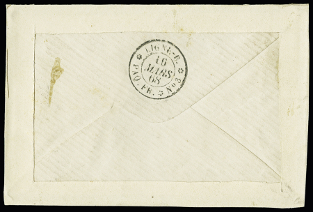 N° 24 80c rose obl. GC 1175 sur lettre de Courbevoie