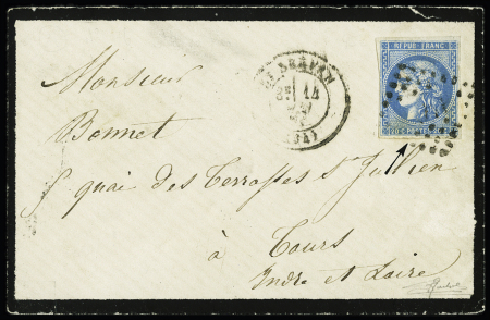 N° 46B avec variété O de POSTES transformé en 8