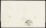 n° 48 sur lettre avec cachet provisoire de Beaucaire