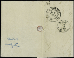 n° 48l 40c variété 4 large sur lettre de Marseille