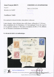 N° 43 en paire +45+48+49 (x2) sur devant de lettre chargé de Mazamet