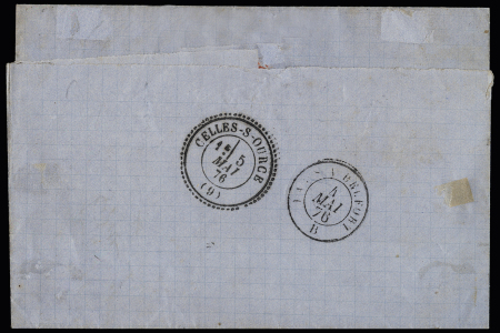 9 AUBE N° 51 (x3) +53 +55 obl. càd Méry sur Seine