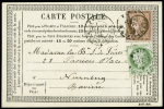 BAVIERE n° 53+54 sur carte postale précurseur de