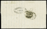 N° 53 (x2) +55 (x2) +56 (x2) sur lettre en Levée