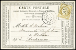 N°55 obl. losange 24 sur carte postale précurseur