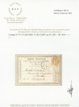 N°55 obl. losange 24 sur carte postale précurseur