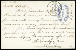 N°55 obl. losange 24 sur carte postale précurseur