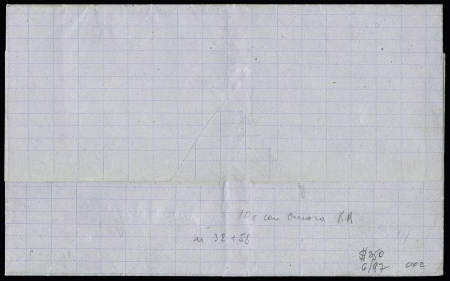 LIGNE J càd sur lettre de Bordeaux 1874 pour Buenos-Ayres