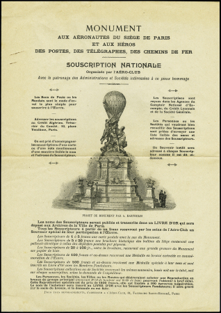 Circulaire "Souscription Nationale organisée par l'Aéro-club