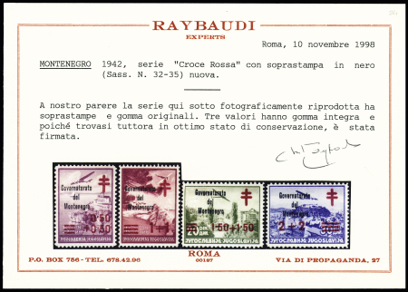 Poste aérienne N° 18 à 21, surcharge noire, neuf,