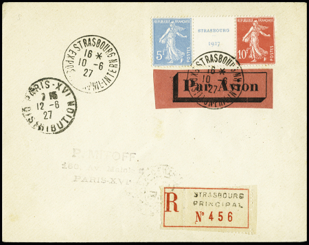 N° 242A Paire avec intervalle obl. Exposition Phil.