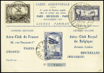 N° 6c 1F50 outremer perforé EIPA 30 +timbre belge
