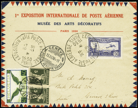 N° 6c 1F50 outremer perforé EIPA 30 sur lettre de
